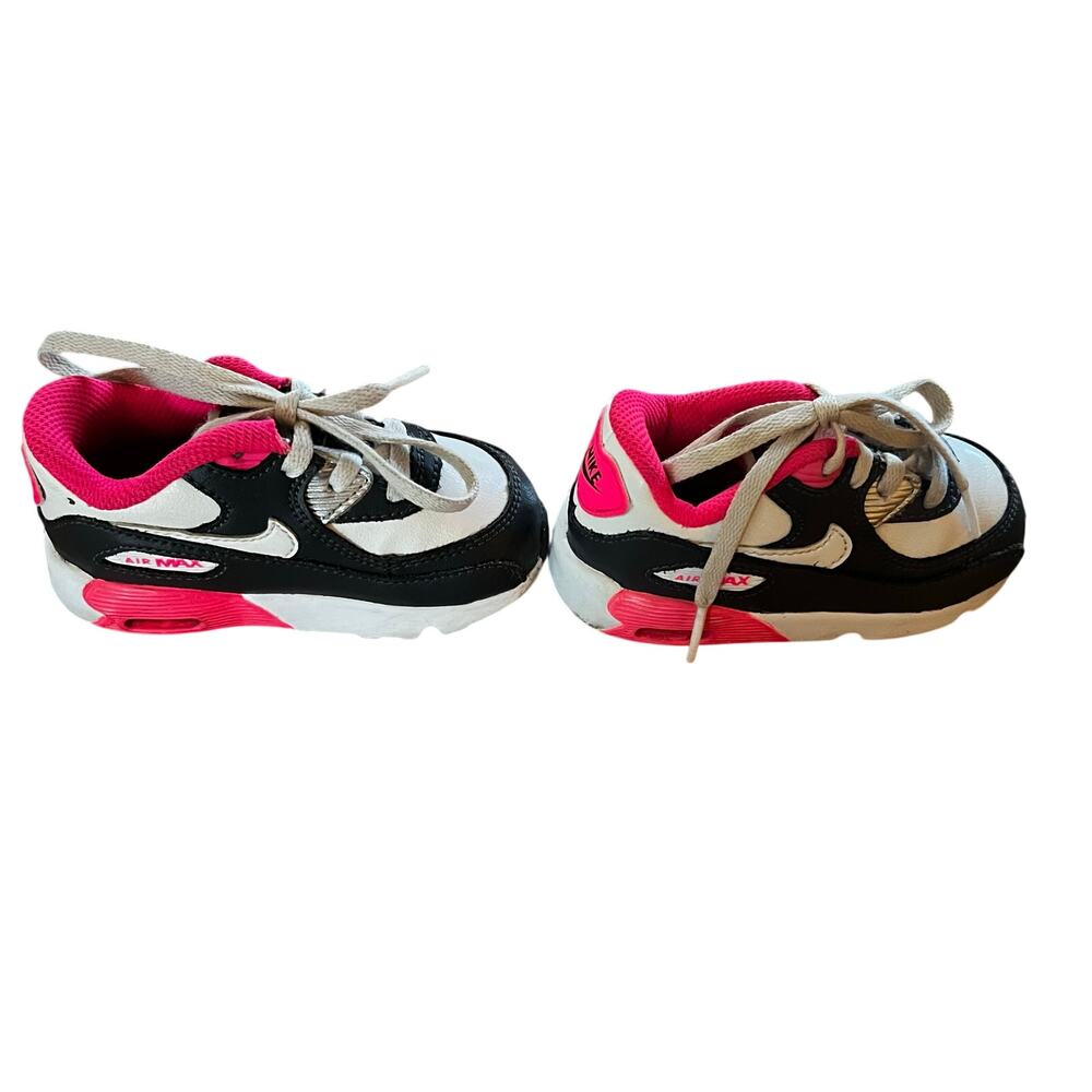 Nike Air Max 90 Toddler Anthracite White Hyper Pink 6C - Picture 8 of 9